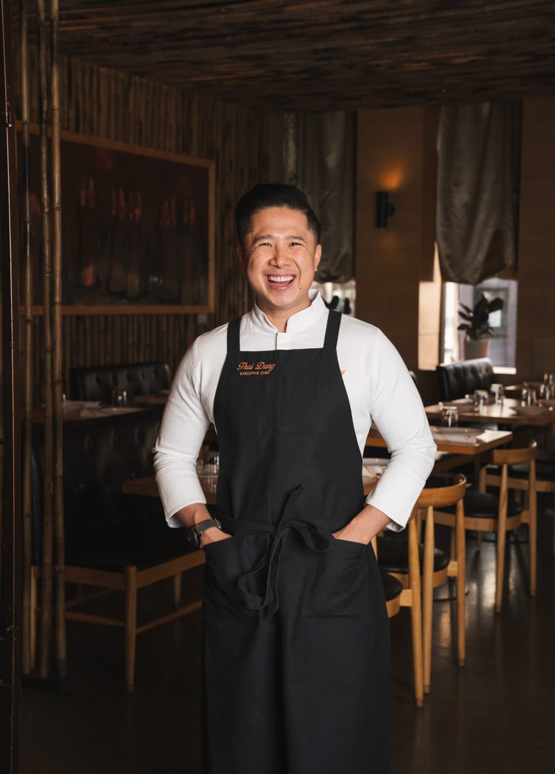 Portrait of Chef Thai Dang of Crying Tiger restaurant